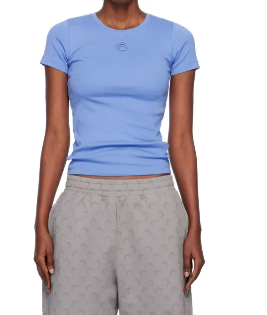 Ribbed Knitted T-Shirt