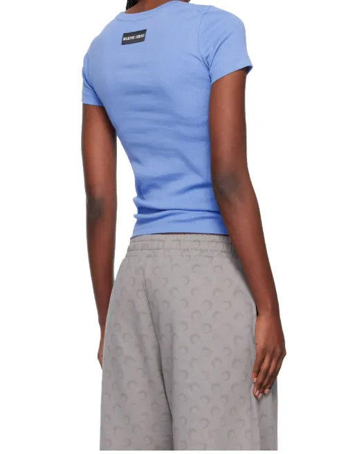 Ribbed Knitted T-Shirt