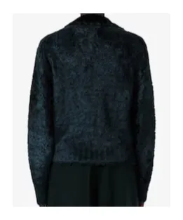 Lacoste Runway Polo Collar Velour Sweater