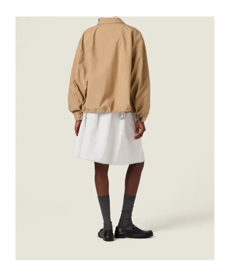 Miu Miu Long-Sleeved Zip-Up Windbreaker