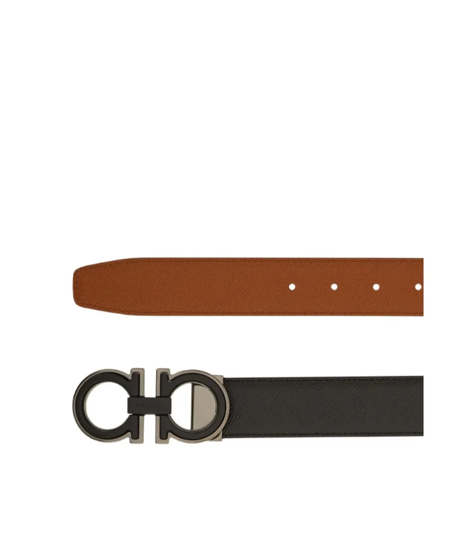 Reversible And Adjustable Gancini Belt