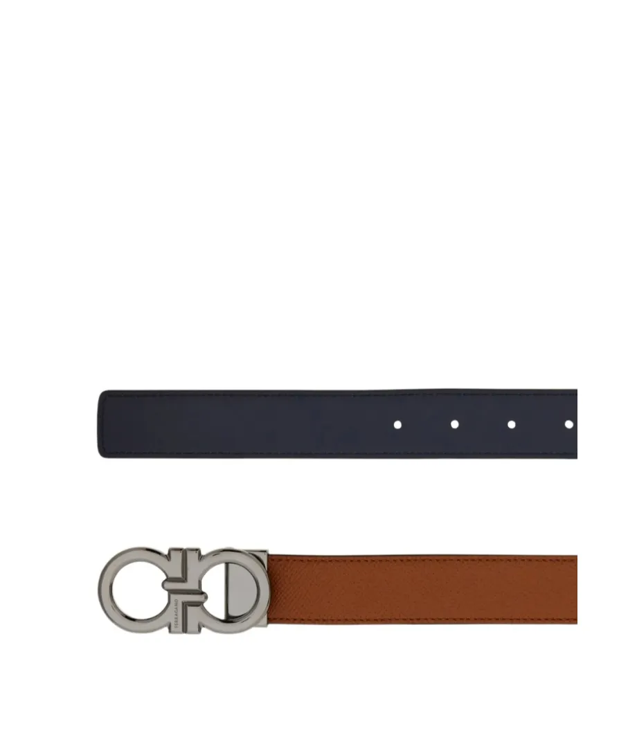 Reversible And Adjustable Gancini Belt