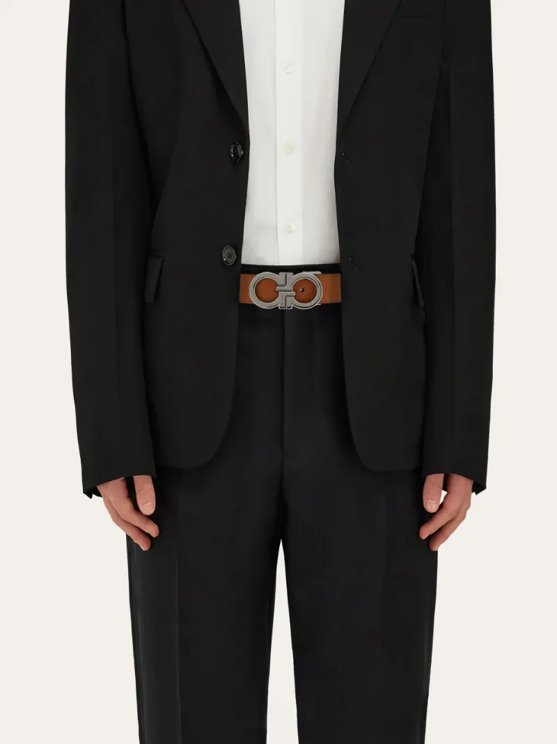 Reversible And Adjustable Gancini Belt