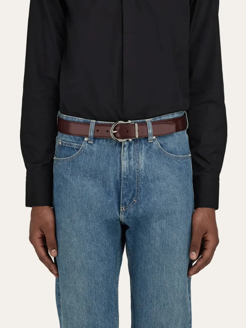 Reversible And Adjustable Gancini Belt
