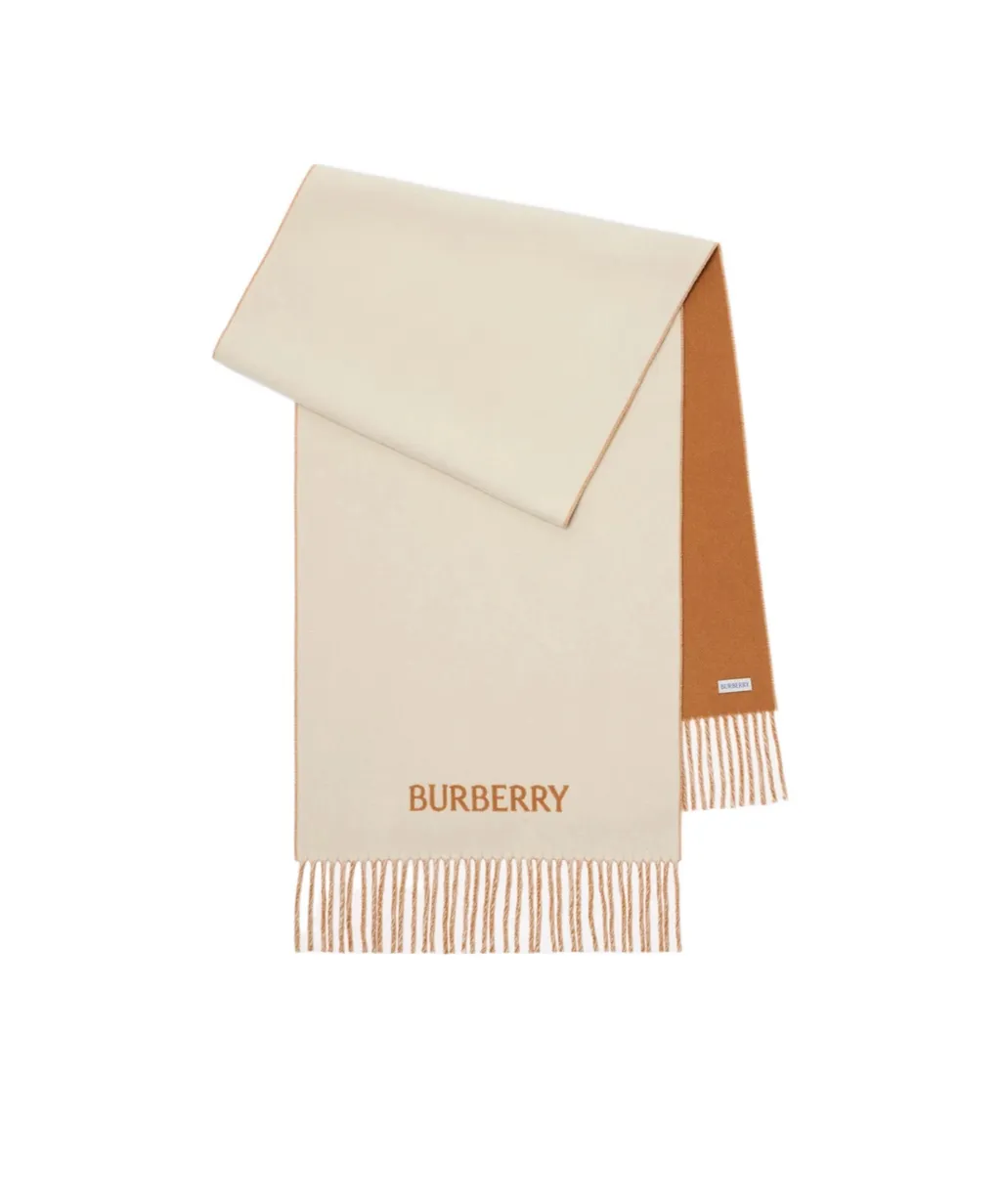 Burberry Ekd Jacquard Fringed-Edge Scarf