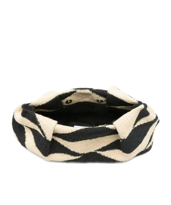 Small Sisal Geometric Clutch Bag