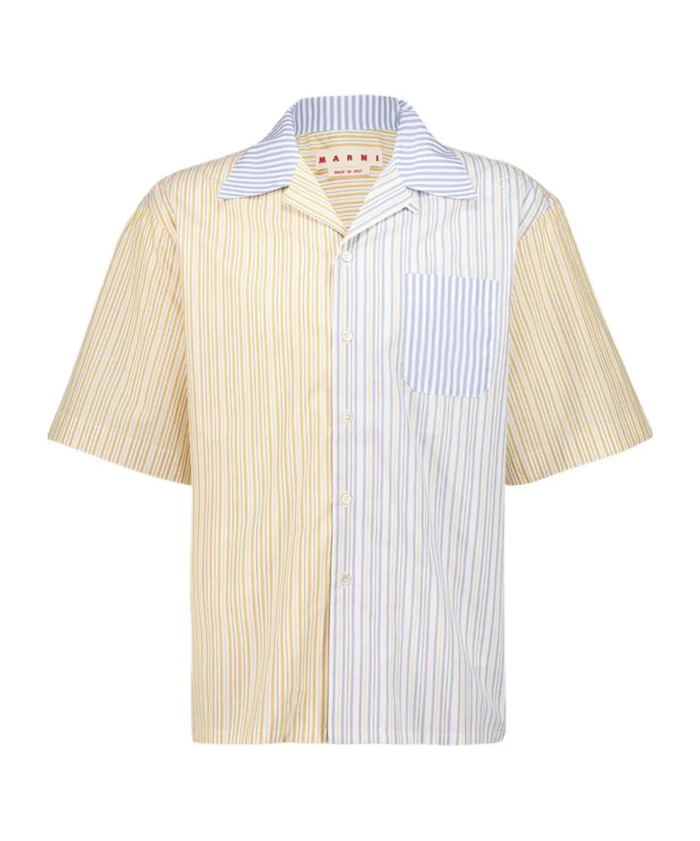 Striped Two-Tone Shirt