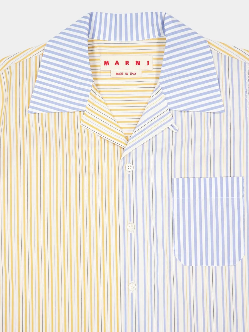 Striped Two-Tone Shirt