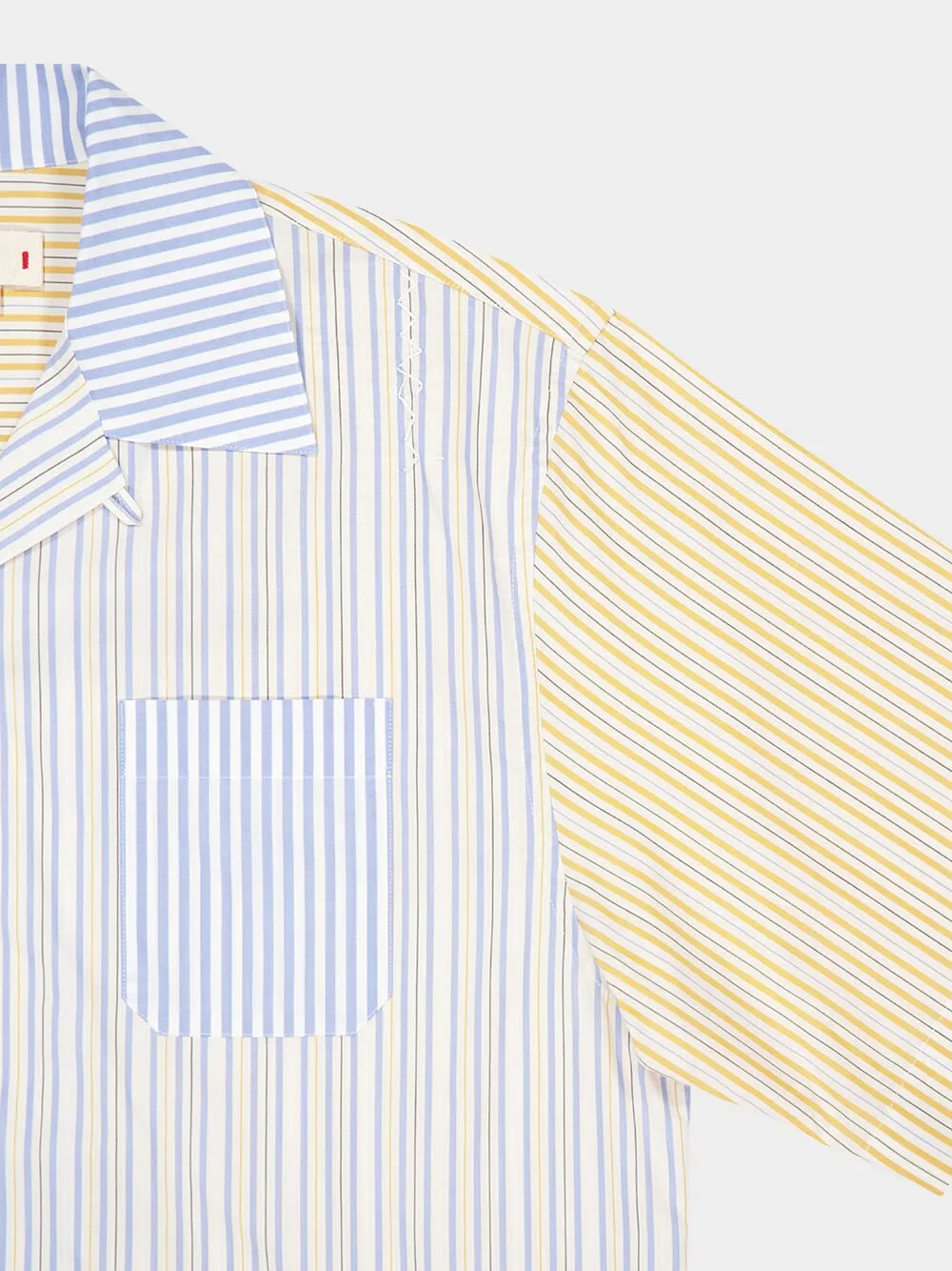 Striped Two-Tone Shirt