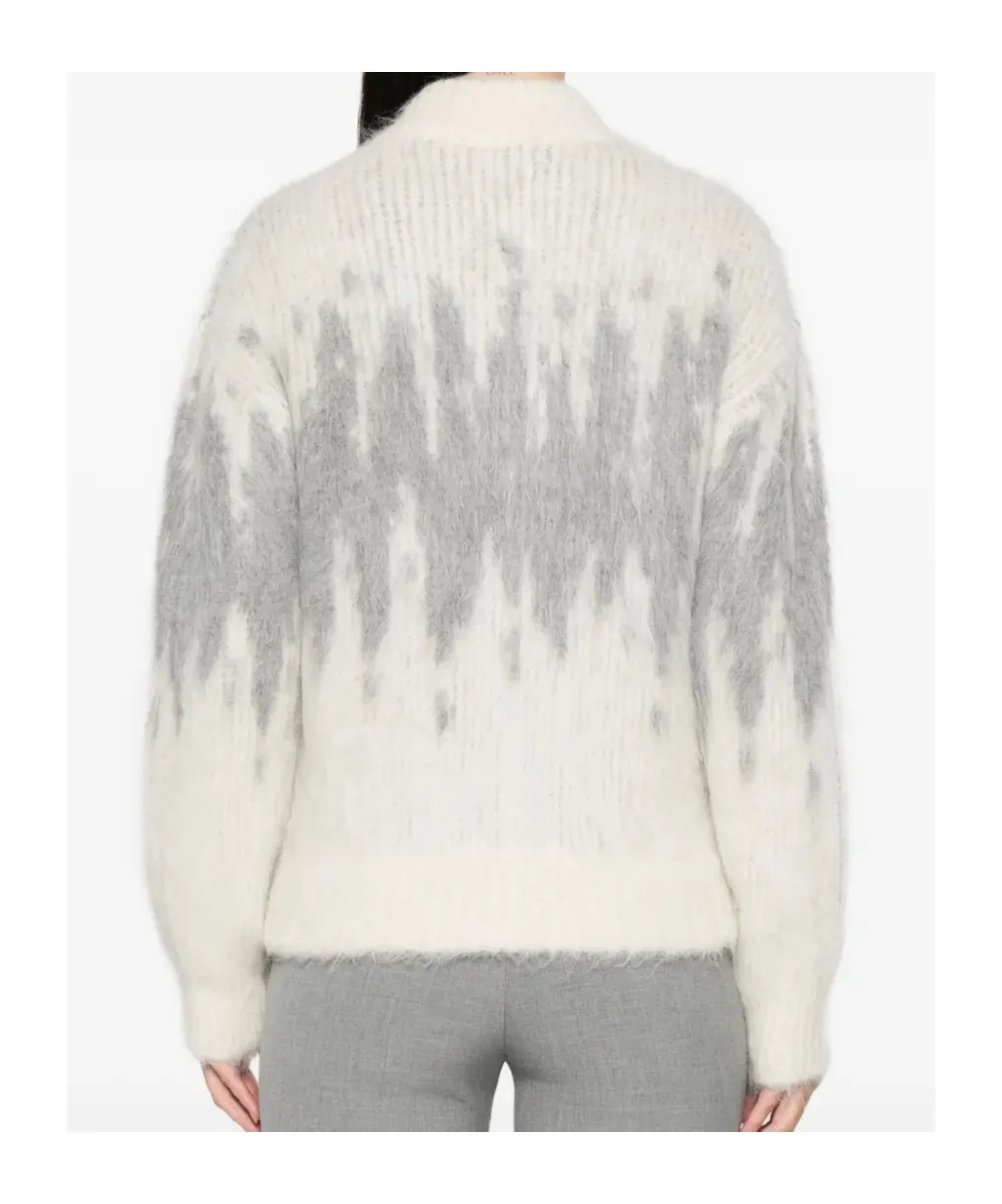 Peserico Zipped Round Neck Cardigan