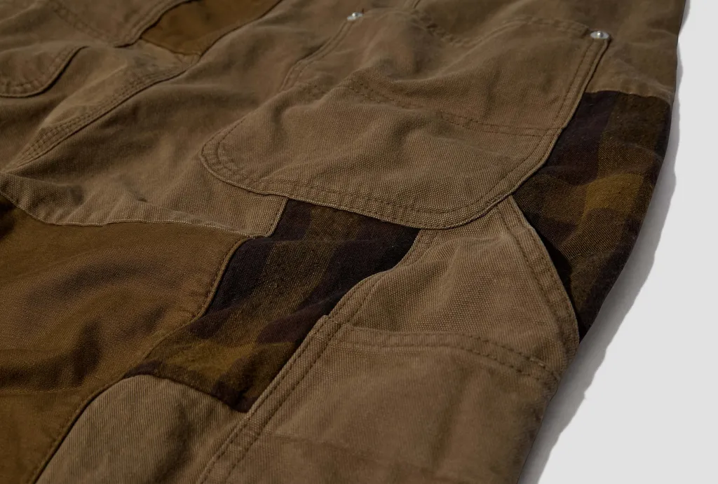 Patchwork Wide-Leg Pants
