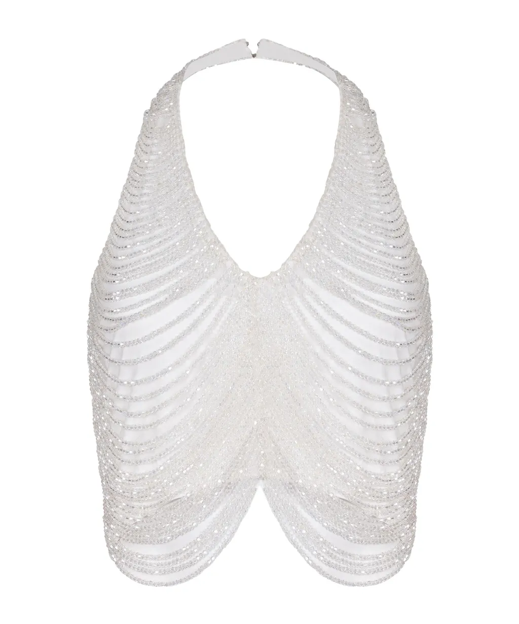 Giuseppe Di Morabito Rhinestone Fringe Top
