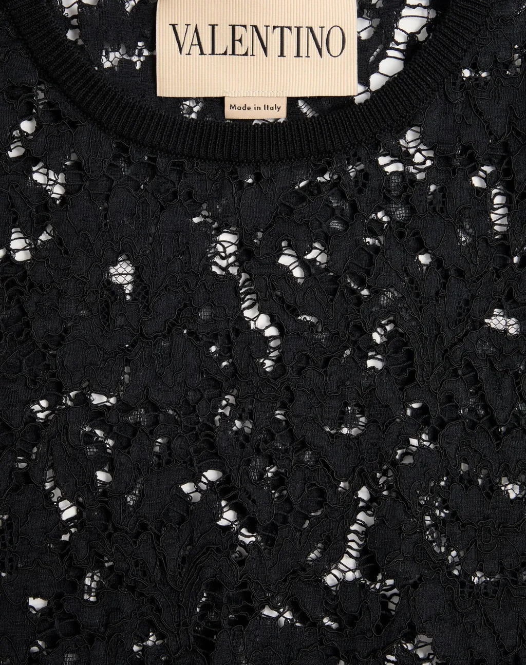 Valentino	Crewneck Lace Top