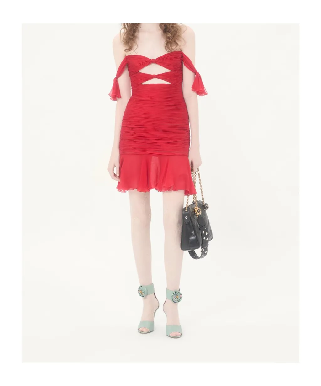 Flounce Chiffon Dress