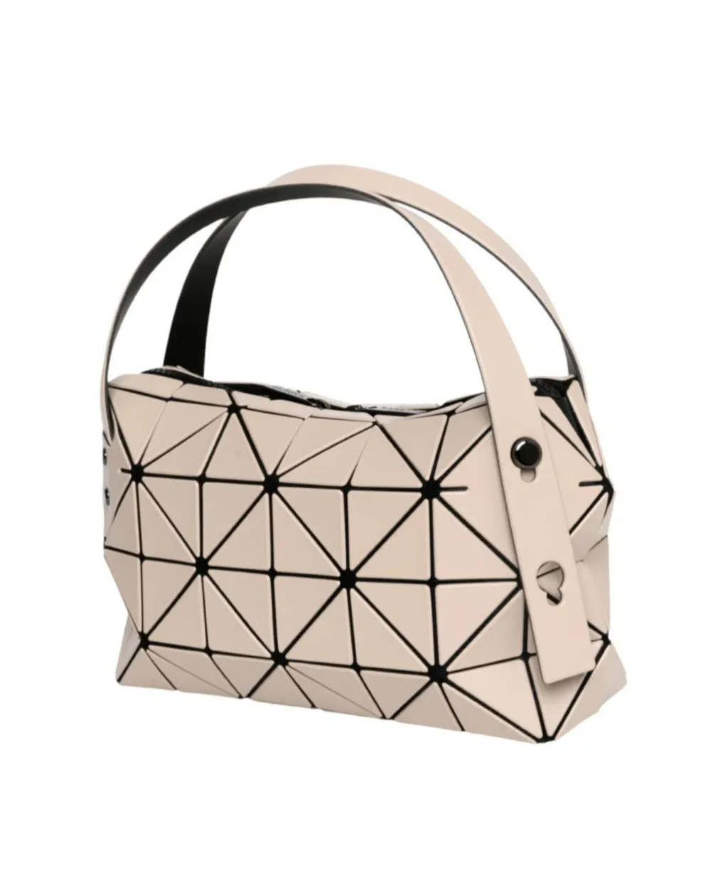 Small Boston Geometric-Pattern Tote Bag