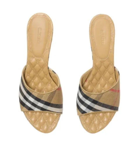 Burberry Check Sloane Mules