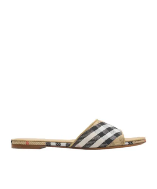 Burberry Check Sloane Slides