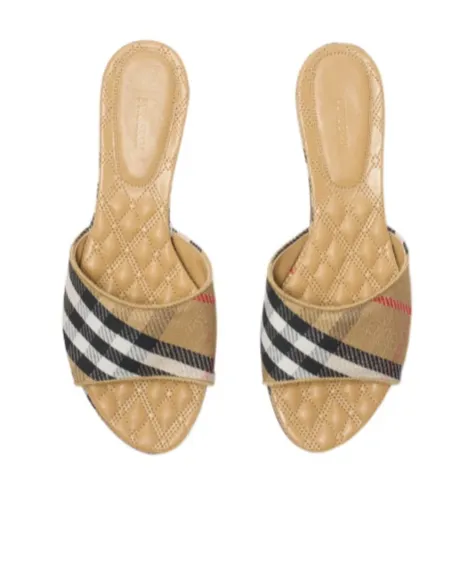 Burberry Check Sloane Slides