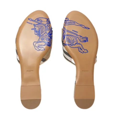 Burberry Check Sloane Slides