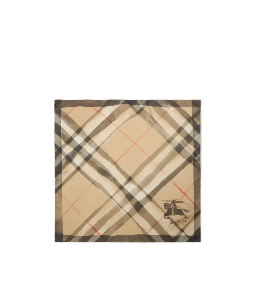Burberry Watercolour Checked Scarf