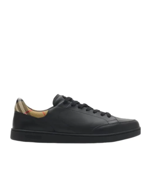 Burberry Set Checked Lace-Up Sneakers