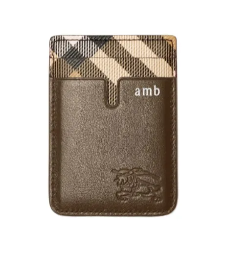 Burberry Pop Check Magnetic Card Case