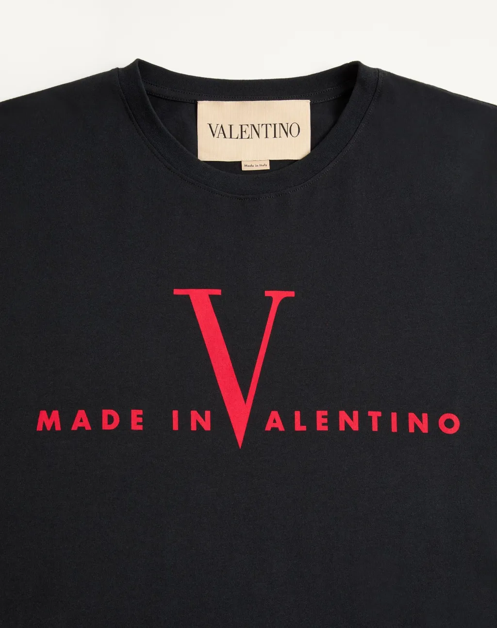 Valentino Logo Printed Crewneck T-Shirt