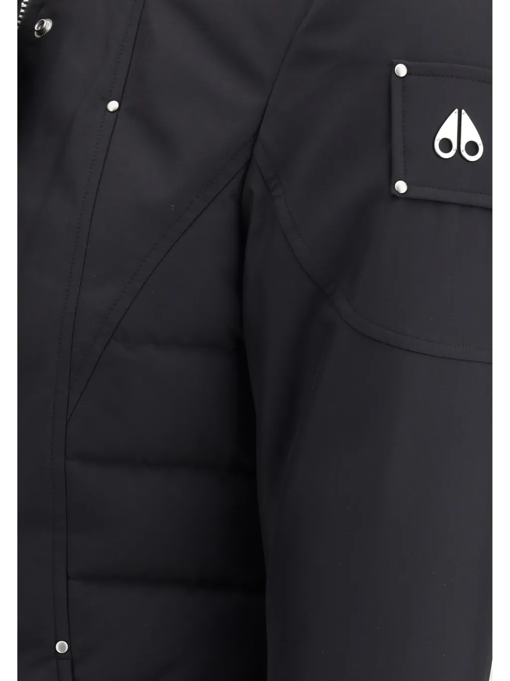 Moose Knuckles Logo Plaque Parka