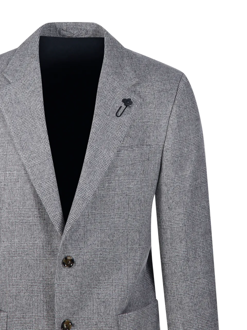 Lardini Notch Lapel Wool-Cashmere Jacket