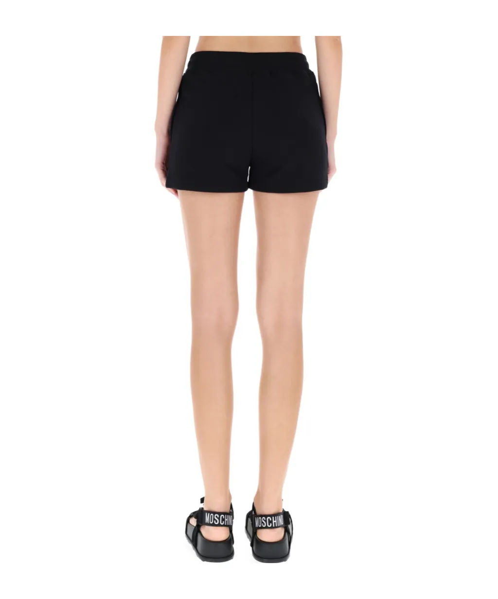 Moschino Teddy Bear Logo Printed Shorts