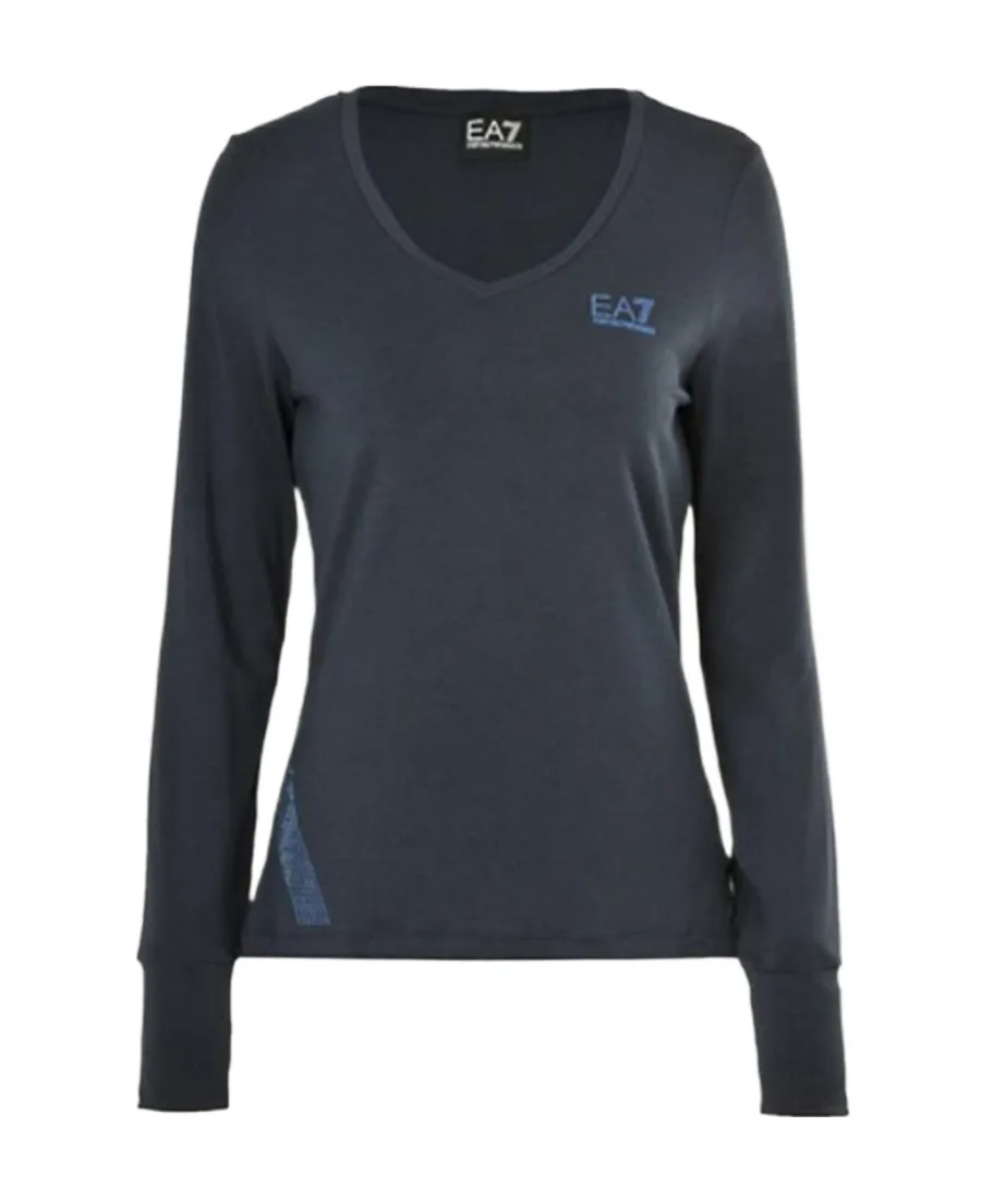 V-Neck Long-Sleeved T-Shirt