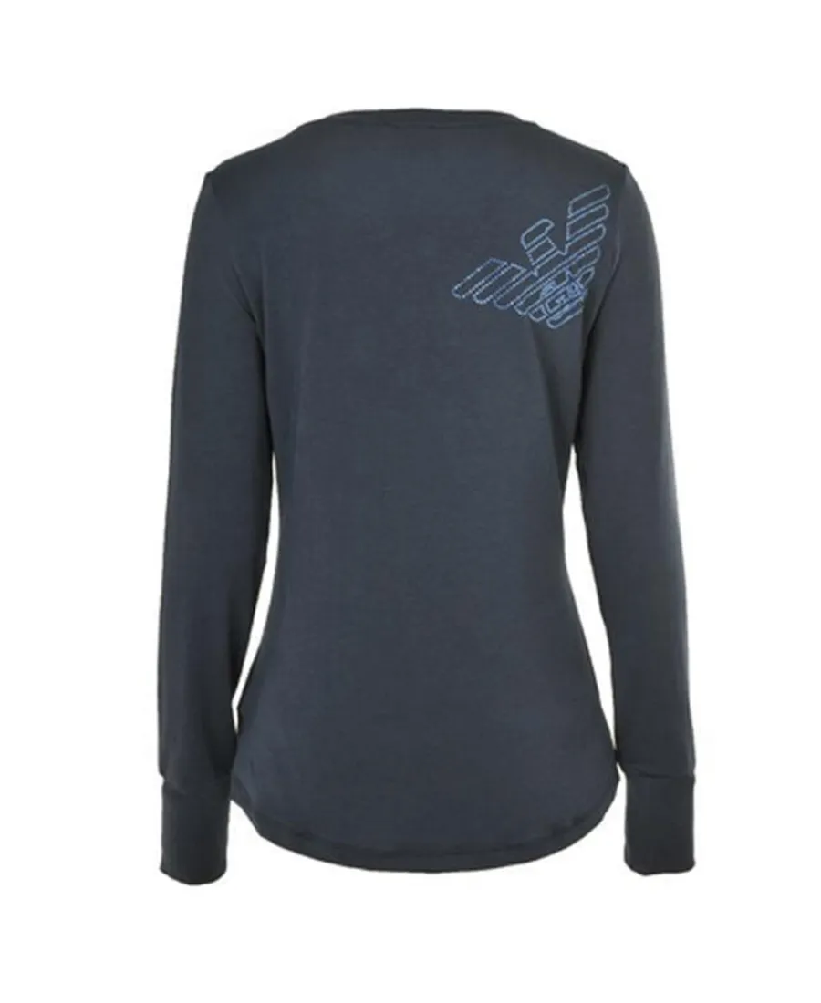 V-Neck Long-Sleeved T-Shirt
