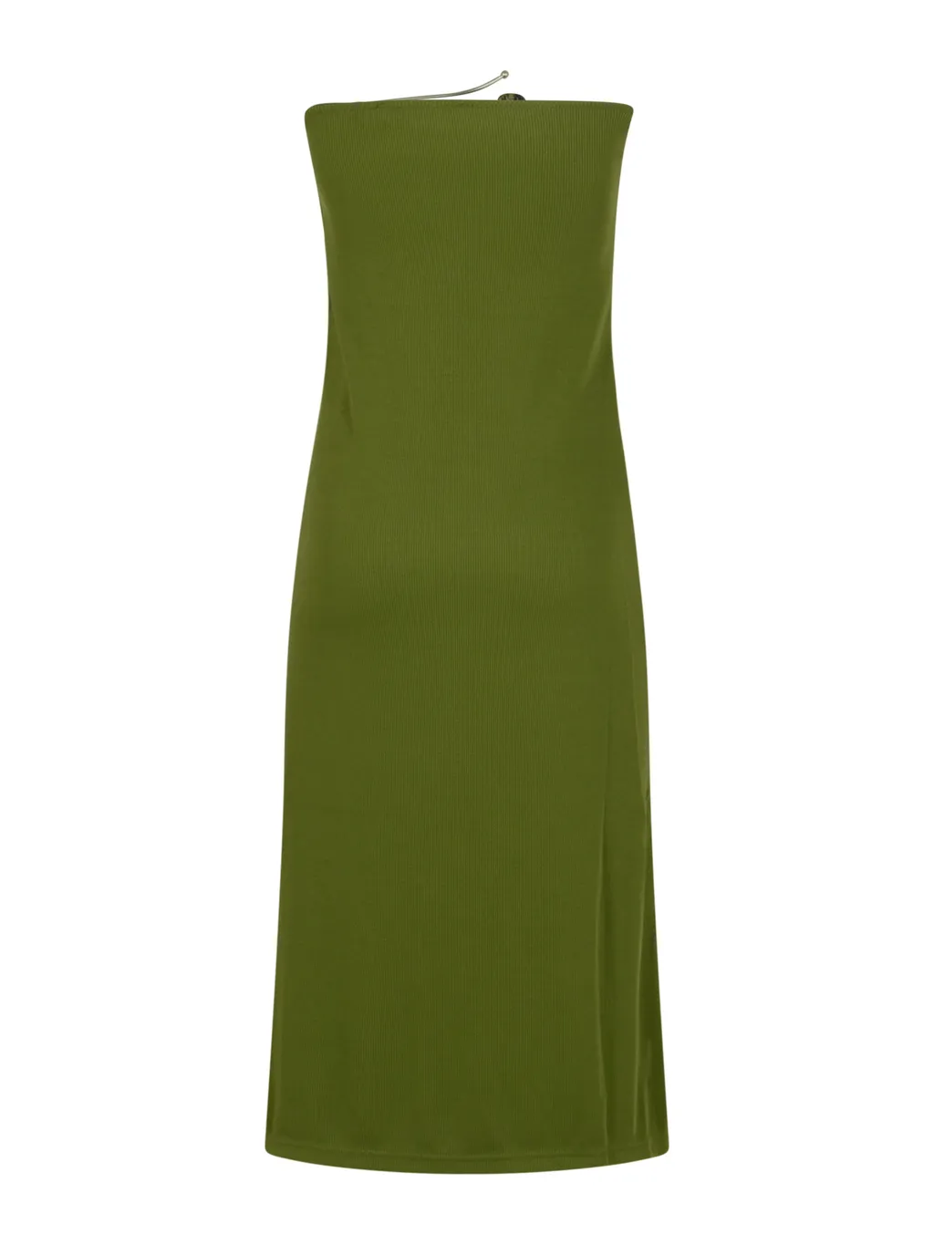 Ribbed Gathered-Effect Skirt