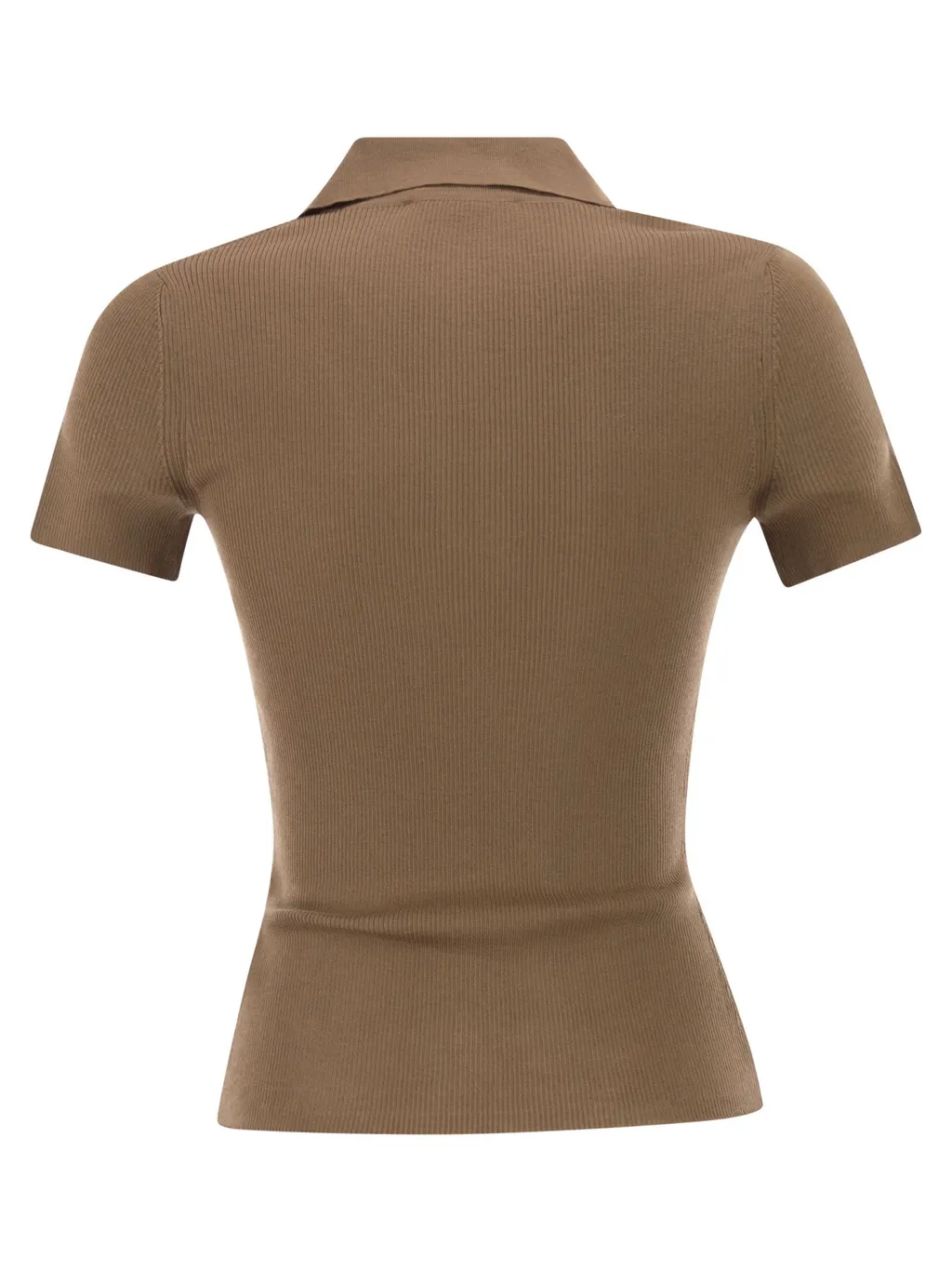 Max Mara Albero Short-Sleeved Ribbed Polo Shirt