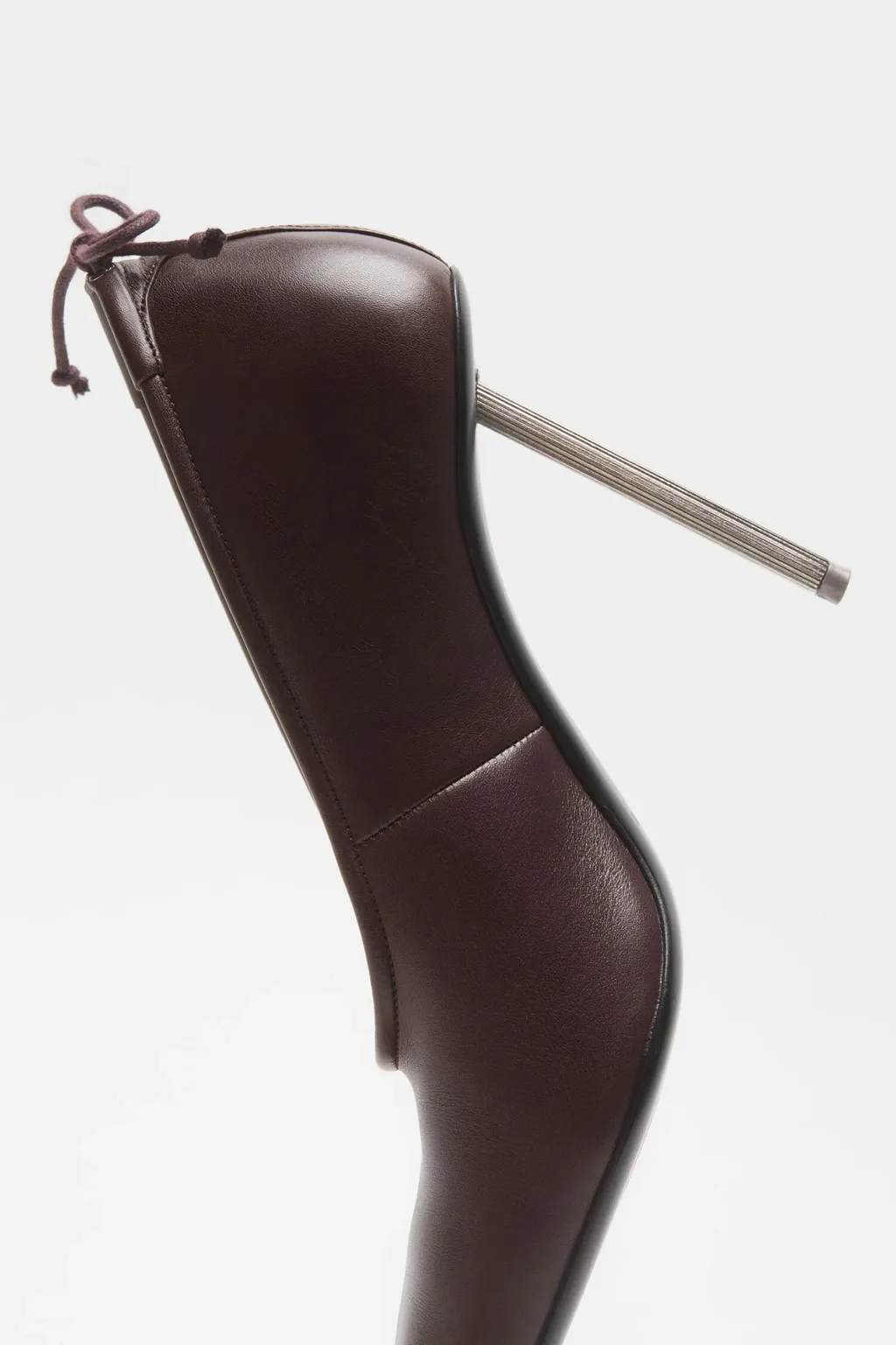 100Mm Pointed-Toe Leather Pumps
