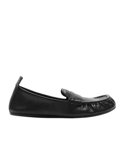 Penny-Slot Leather Loafers