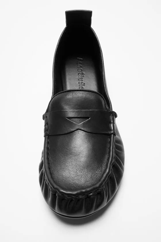 Penny-Slot Leather Loafers