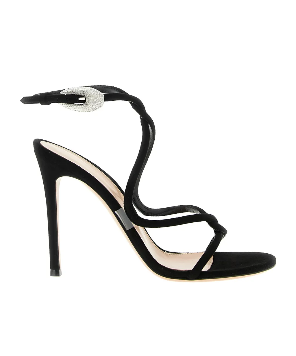 Gianvito Rossi Open Toe Strappy Heeled Sandals