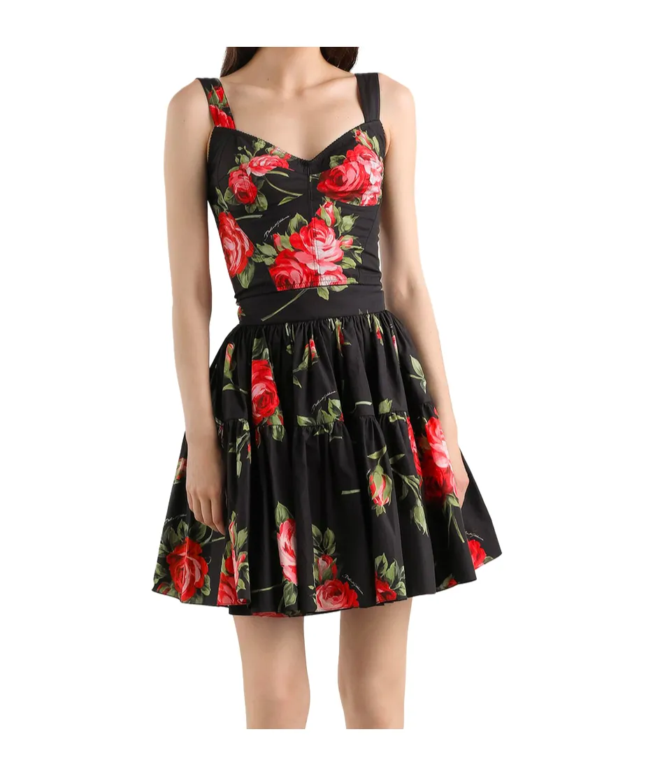 Tiered Floral Mini Skirt