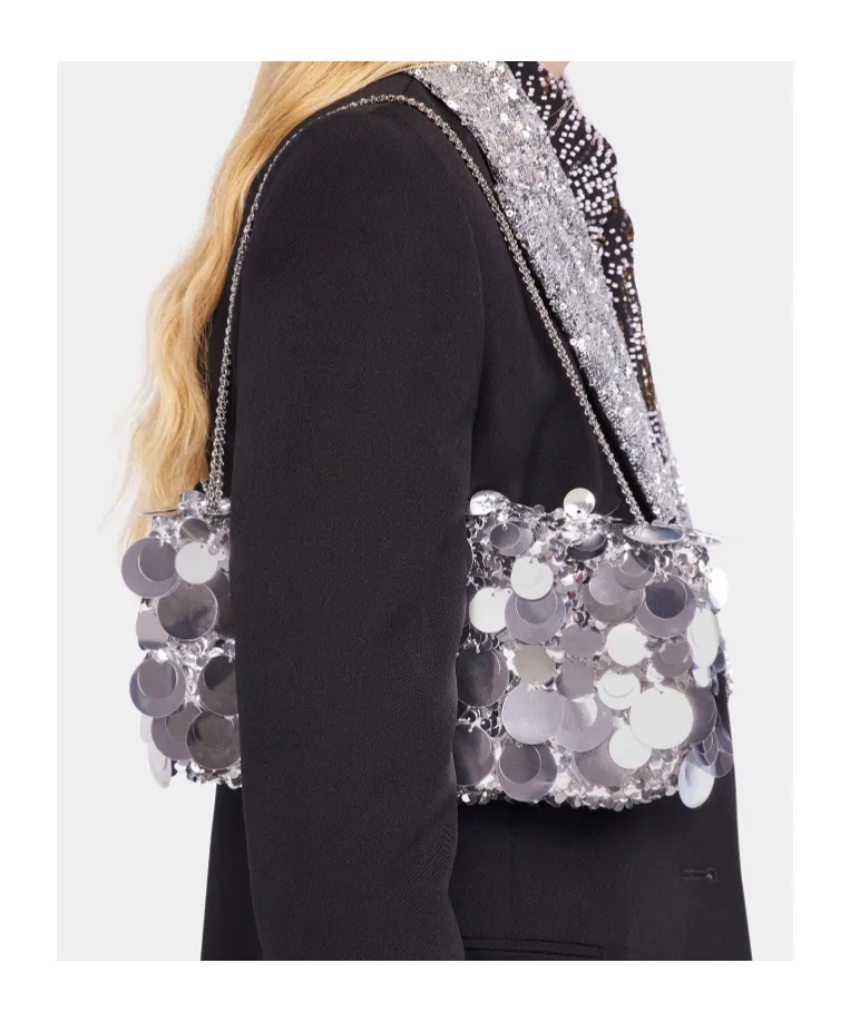 Rabanne Sparkle Baguette Bag