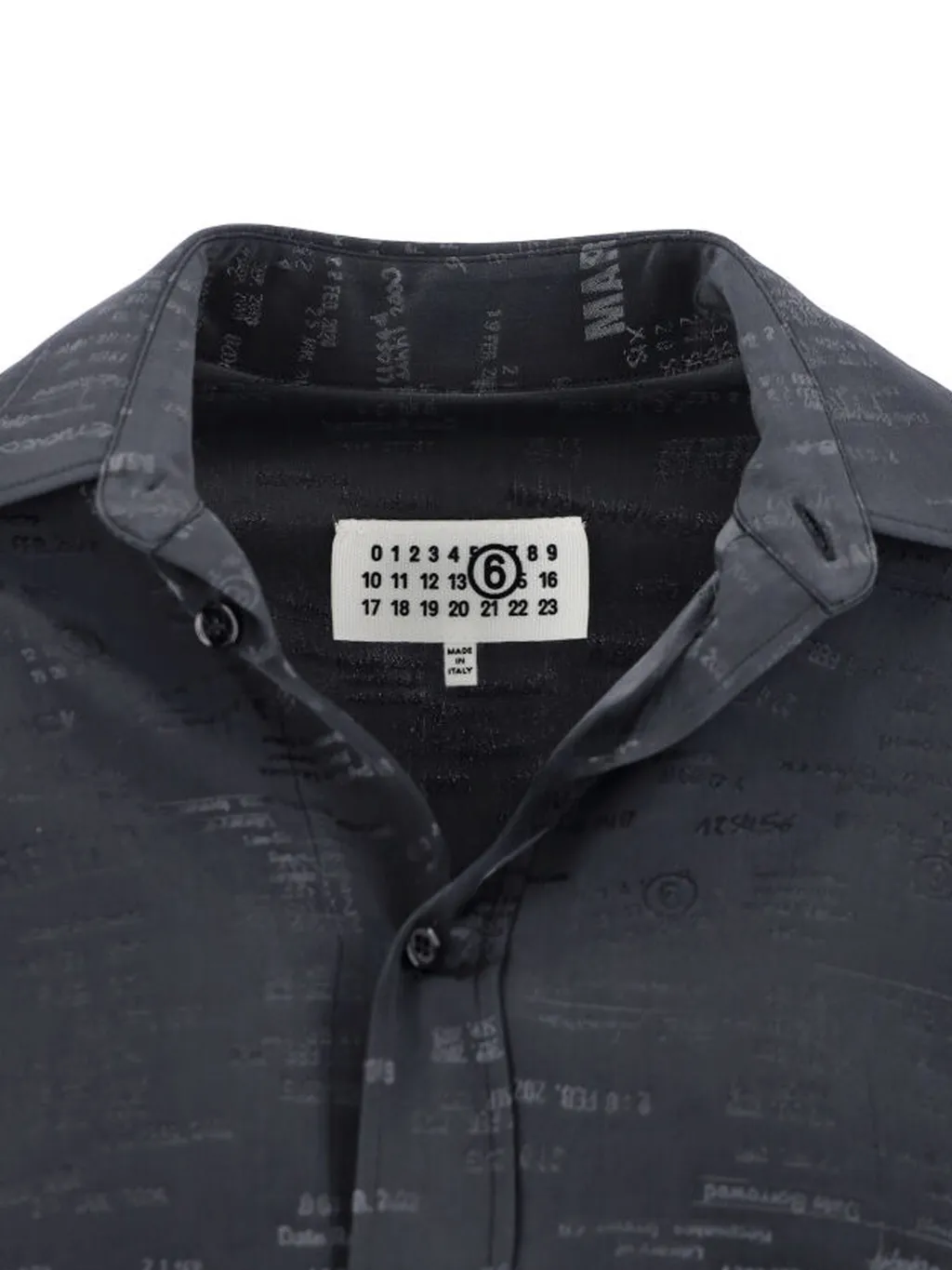 Mm6 Maison Margiela Jacquard Convertible Shirt