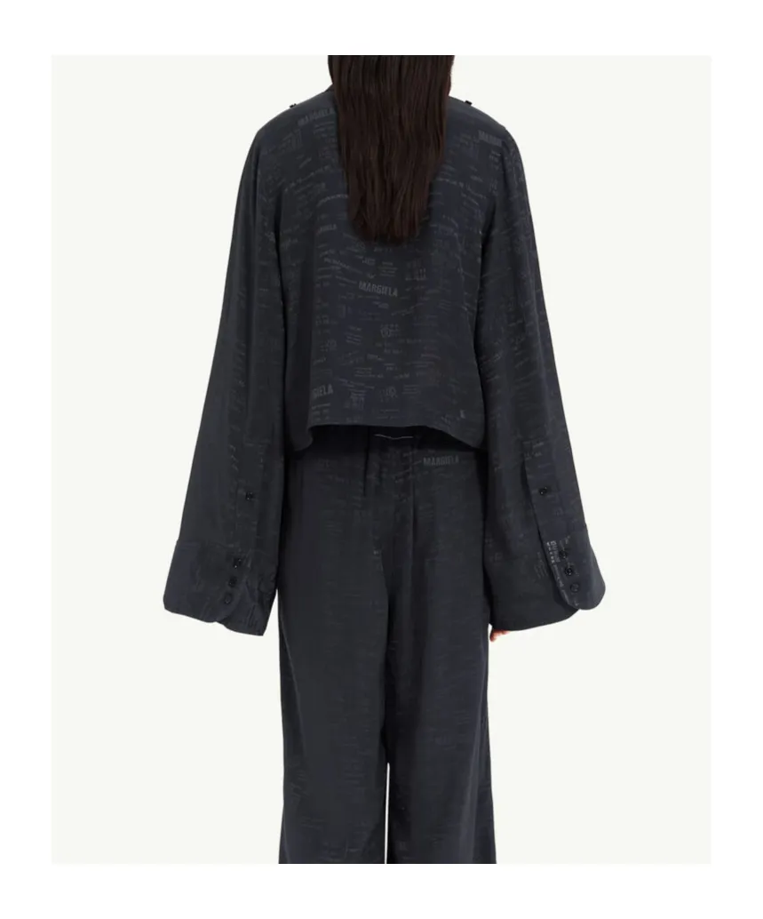 Mm6 Maison Margiela Jacquard Convertible Shirt