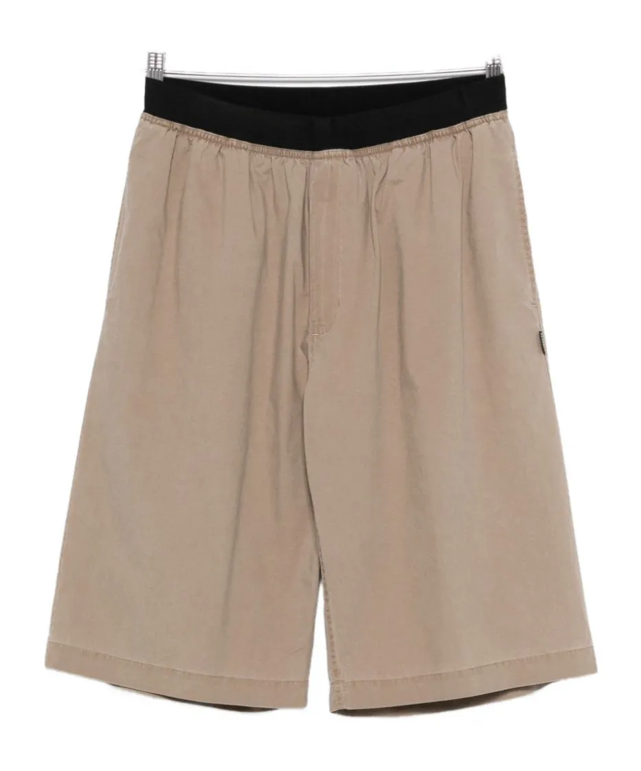Mm6 Maison Margiela Logo Patch Elasticated Shorts