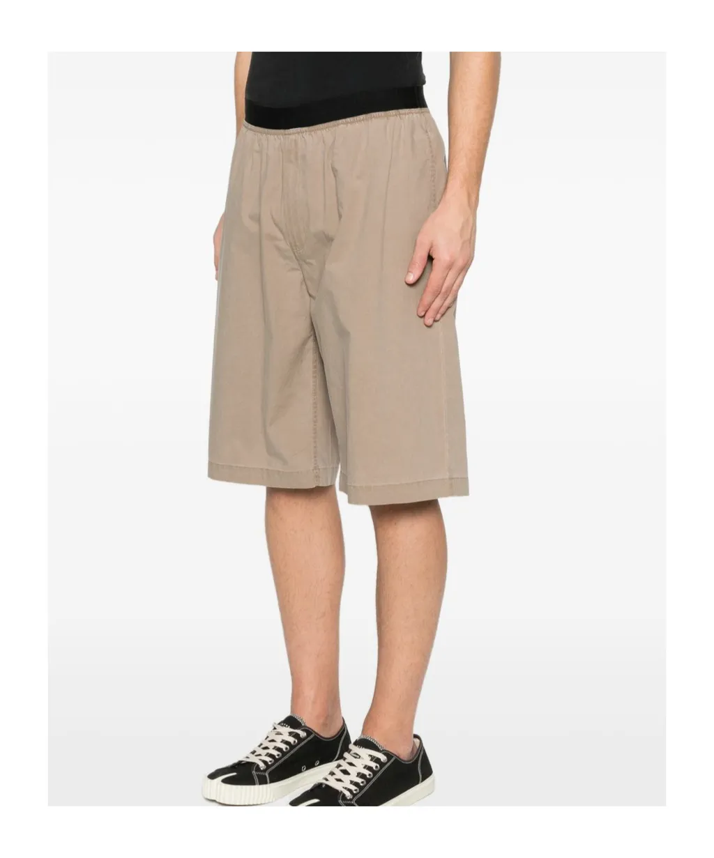 Mm6 Maison Margiela Logo Patch Elasticated Shorts