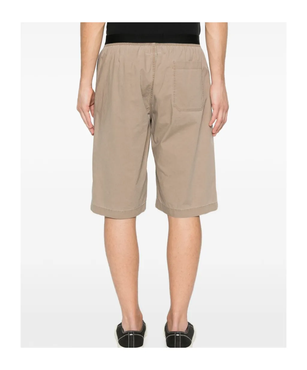 Mm6 Maison Margiela Logo Patch Elasticated Shorts