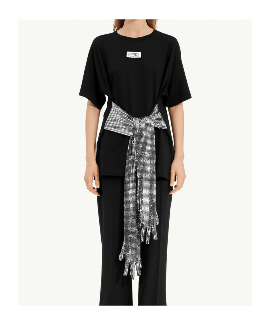 Mm6 Maison Margiela Roundneck Label T-Shirt