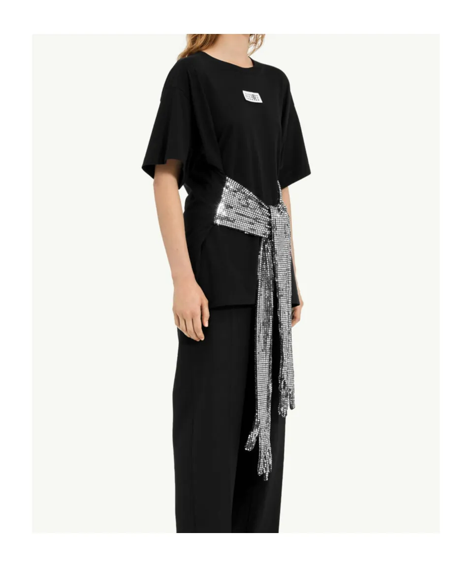 Mm6 Maison Margiela Roundneck Label T-Shirt