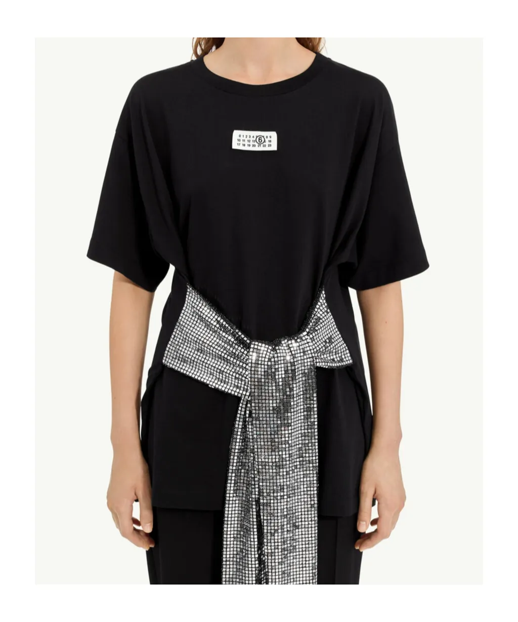 Mm6 Maison Margiela Roundneck Label T-Shirt
