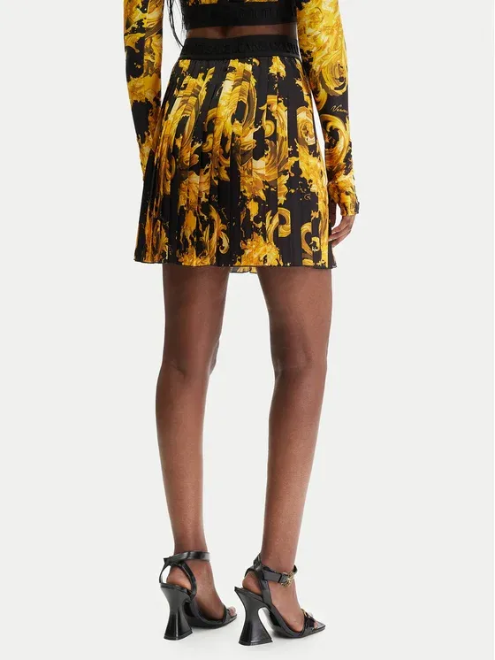 Patterned Midi Skirt
