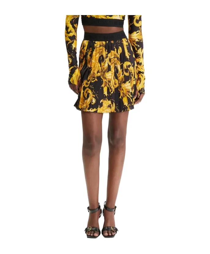 Patterned Midi Skirt